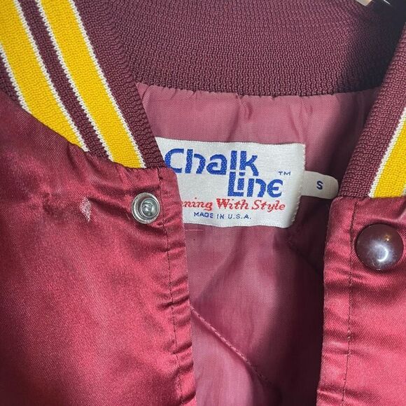 Vintage Chalk Line Washington Commanders NFL Redskins Football Bomber Jacket S - Picture 4 of 10